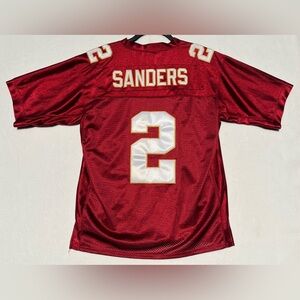 FSU Deion Sanders Football Jersey VINTAGE Florida State University Garnet SZ M